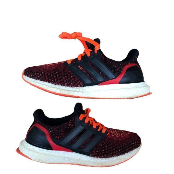 RARE 2016 Adidas UltraBoost 2.0 Black Solar Red Size 4.5 - Picture 11 of 16